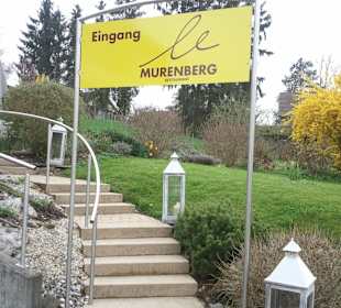 Aufgang zum Restaurant