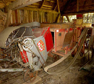 Blick in die Scheune des Moorhofes