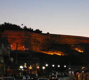 Twierdza w Rethymno nocą