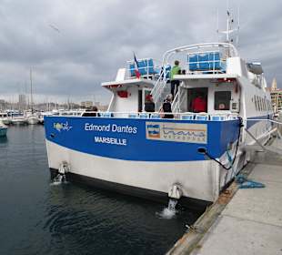Unser Schiff zur Insel