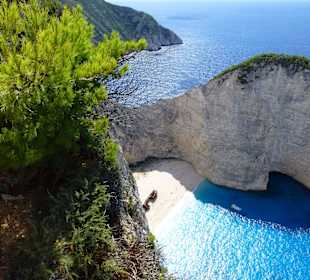 Schiffswrack in der Bucht von Navagio