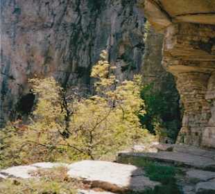 "Treppen" in der Schlucht