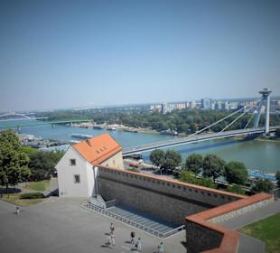 Blick zur UFO Brücke