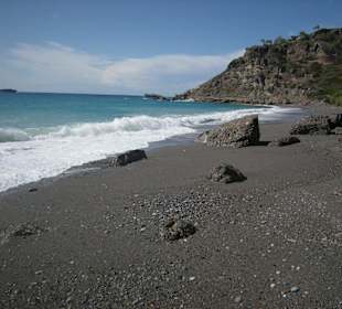 Der östl.Strandabschnitt ist wenig besucht