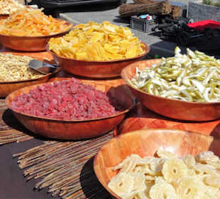 Impressionen vom Wochenmarkt Saint-Cyprien-Plage
