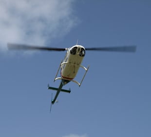 Helikopter in der Luft
