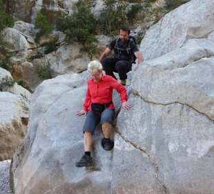 Manchmal geht es ganz schön runter