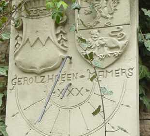 Sonnenuhr für die Städtefreundschaft mit Mamers