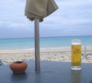 Ein Bierchen am Strand