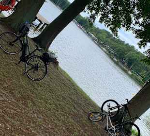 Radfahren und Schifffahrt Rheinsberger Seen