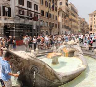 Fountain near the Spanish Steps