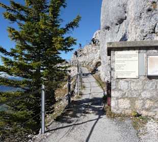 Der Weg zum Gipfel (Hinweistafel)