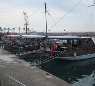 Blick zu den Schiffen