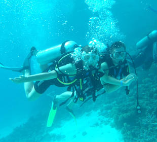 Beim zweiten Tauchgang