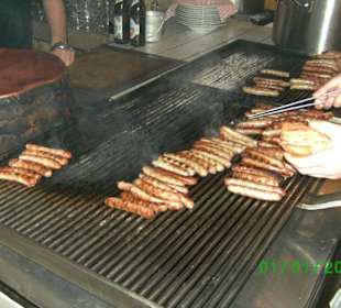 über offenem Feuer gegrillt