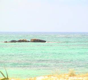 Am Strand von Elafonissi