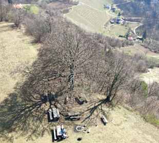Von der Aussichtwarte Blick hinunter