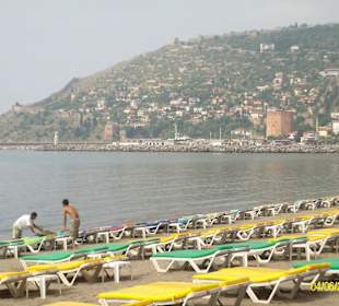 Letzter Hotelstrand an der Promenade