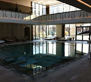 Blick auf den Indoor-Pool
