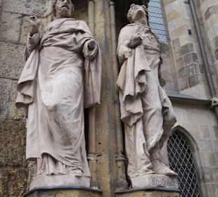 Heiligefiguren an dem Nordportal