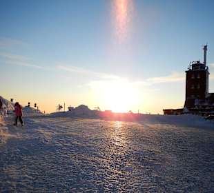 Sonnenuntergang auf dem Gipfel