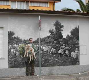 Wandmalerei in Tinnura