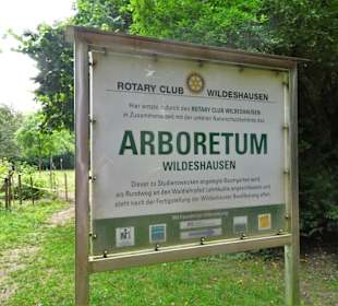 Der Zugang zum Arboretum in Wildeshausen