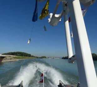 Fahrt mit dem Katamaran