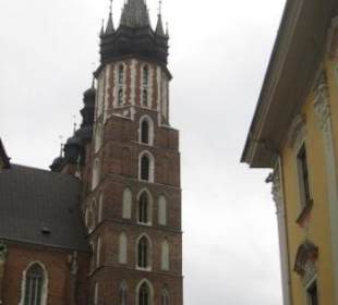 Blick auf die Marienkirche von der ui. Florianska