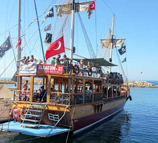 Delfininsel Bootsfahrt ab altem Hafen von Side