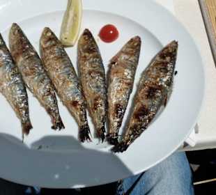 Gebratene Sardinen