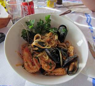 Spagetti mit Meeresfrüchte