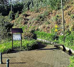 Der eigentliche Beginn des Wanderweges