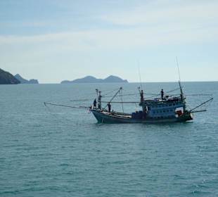 Bateau de pêcheurs thais