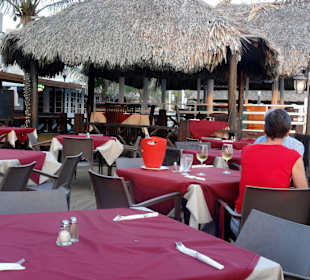 Blick über die Terrasse des "Scampi´s"