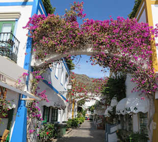 Blumenumrankter Bogen