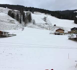 Pistenabfahrt zum Hotel Barbarahof