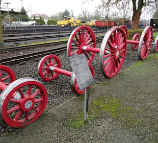 Radsatz auf dem Außengelände