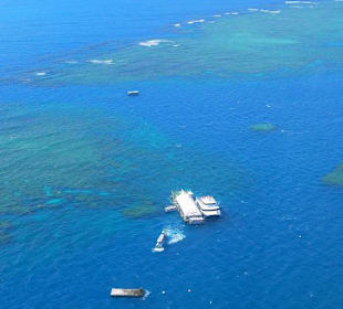 Blick auf die MarinePlattform