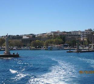 Bootsfahrt vom Hafen nach Faliraki