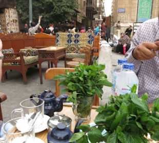 Teepause im Khan El Khalili Bazar