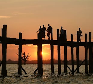 Sonnenuntergang bei der U-Bein-Bridge