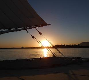 Sonnenuntergang Nilfahrt
