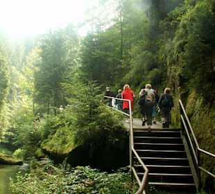 Obere Anlegestelle der Stillen Klamm