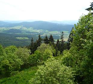 Ausblick von der Kötztinger Hütte