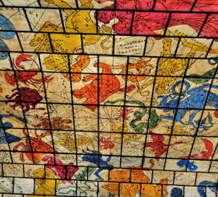 Die Sternzeichendecke in Glas