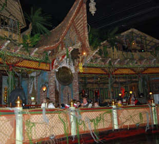 Restaurant vom Boot aus