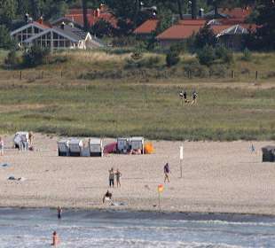 Der Strand Priwall an der Trave