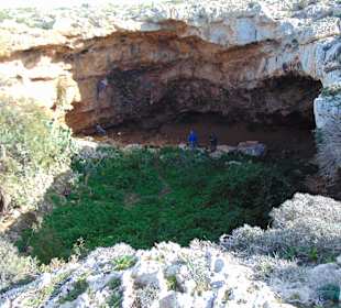 Kletterpartie unterhalb des 'Roten Tower'