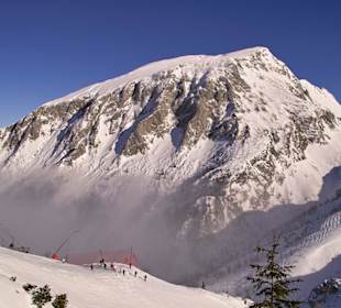 Blick vom Jenner auf die Abfahrt